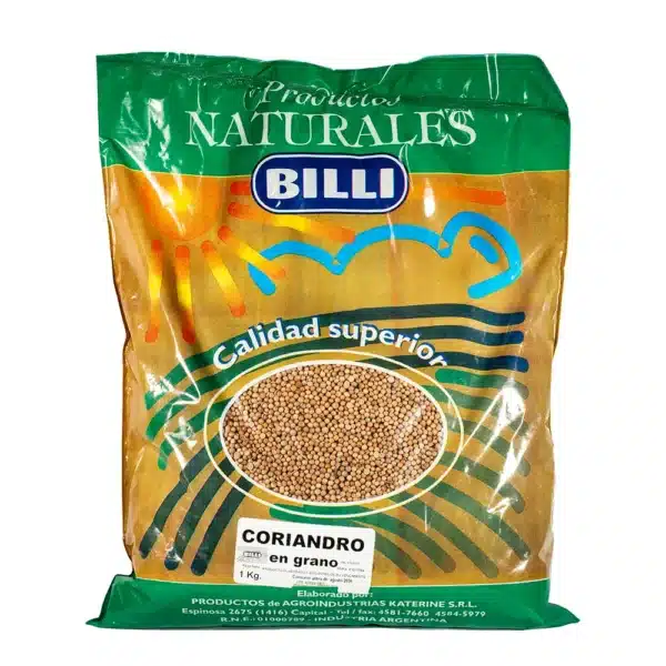Coriandro en grano